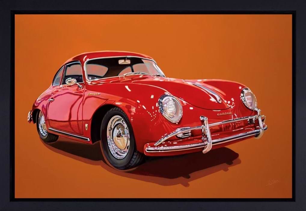 1955 Porsche 356 Continental Coupe (Framed)