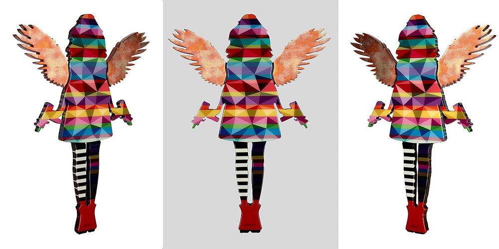 Angel Cake - Geo Stripe