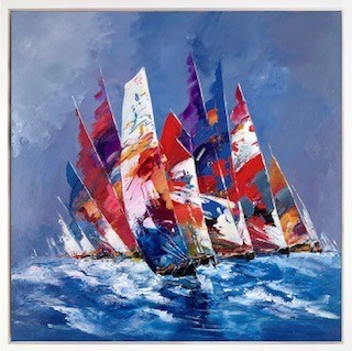 Sailing Back Home (Framed)