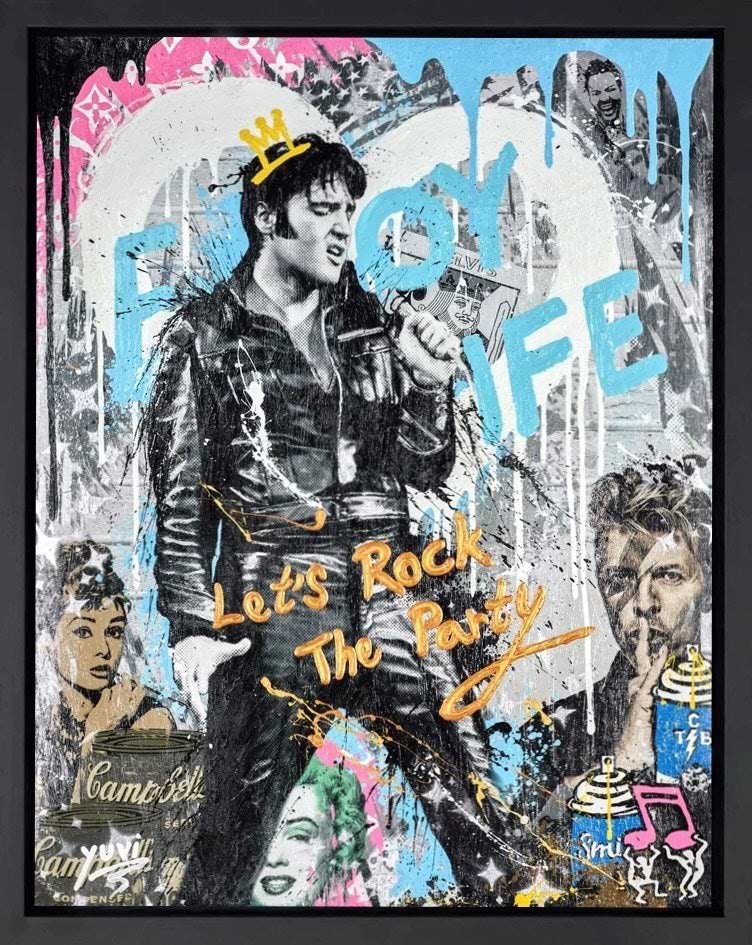 Enjoy life, Rock the Party (Framed)