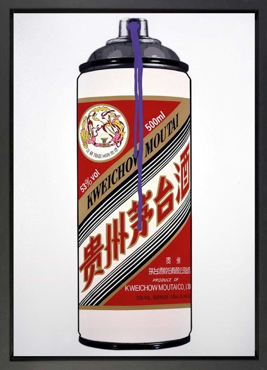 Moutai (Purple Drip) (Framed)
