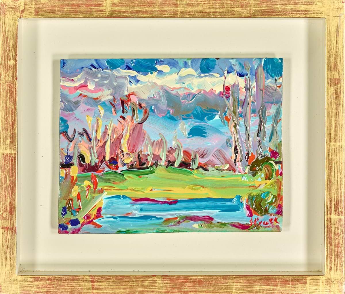 Spring Greens Foxhill (Framed)