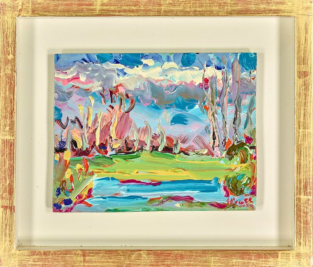 Spring Greens Foxhill (Framed)