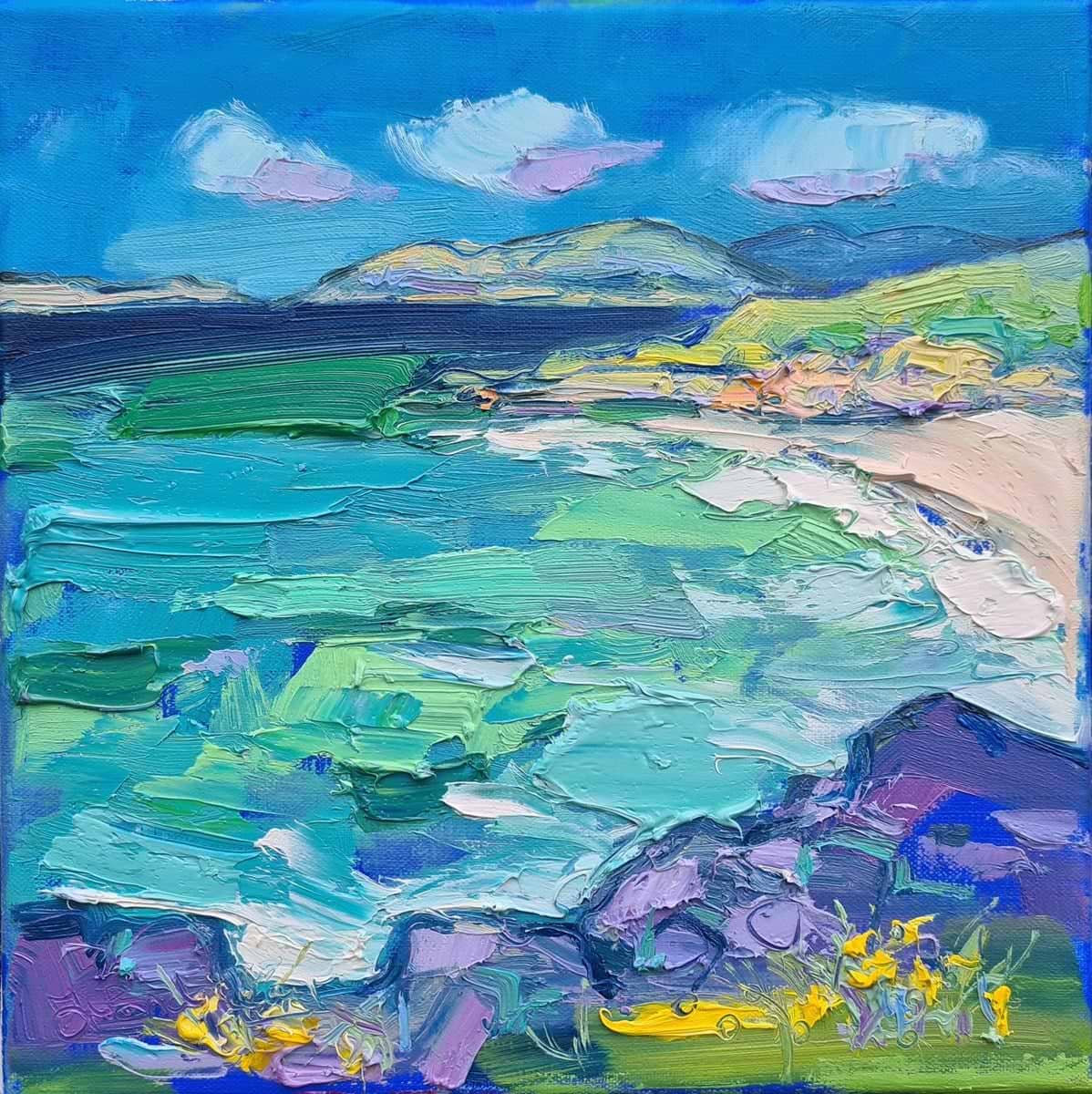 Rocks and Turquoise Sea, Harris