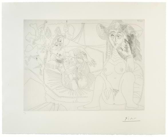 Jeune Femme au Chapeau péchant par pensée, from 347 Series 24/50