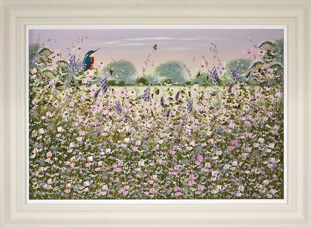 Kingfisher and Butterfly V (Framed)