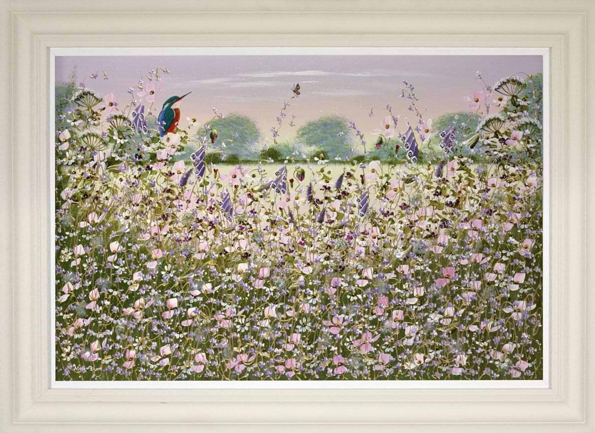 Kingfisher and Butterfly V (Framed)