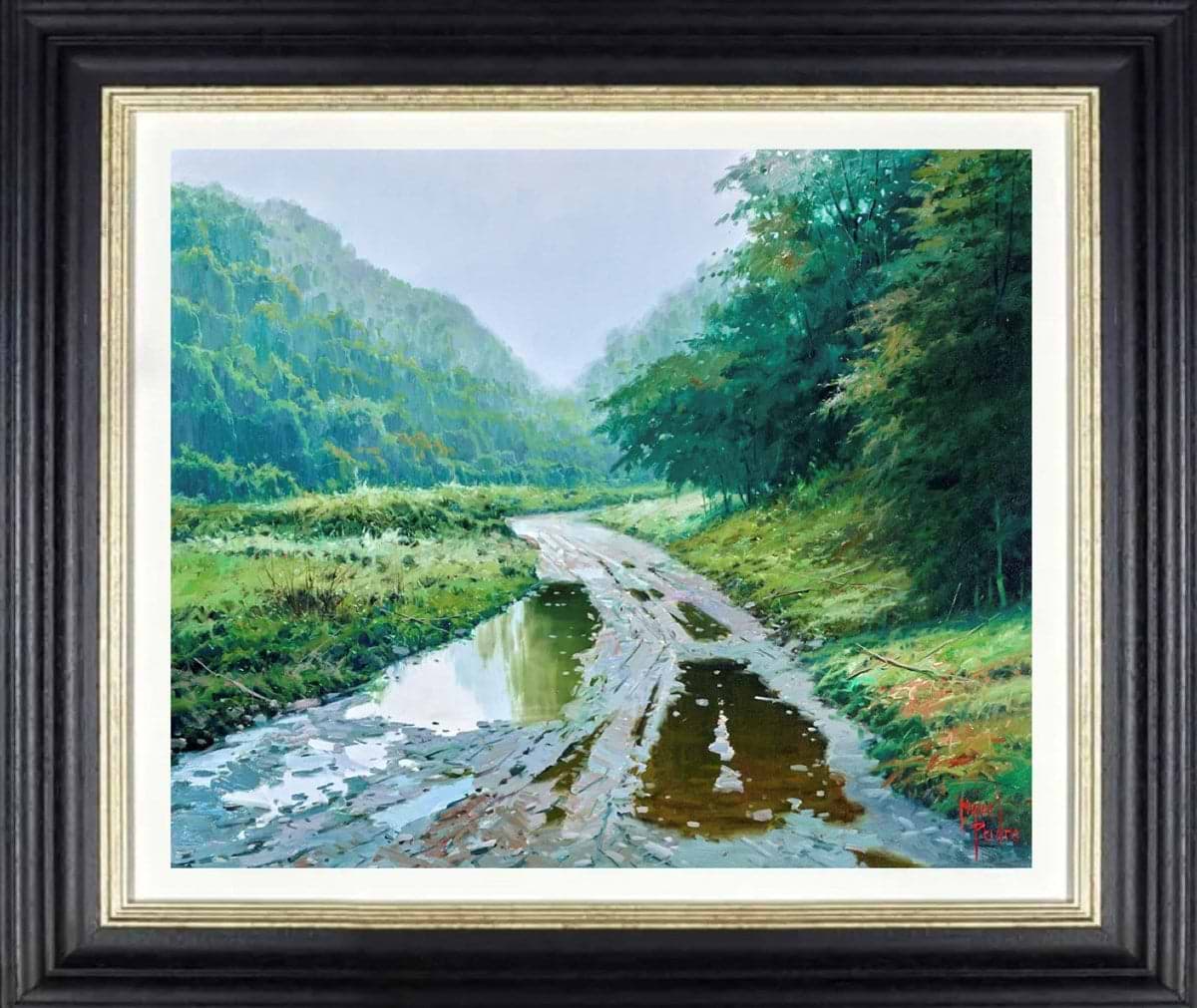 Lluvia en el valle de Baztan (Framed)