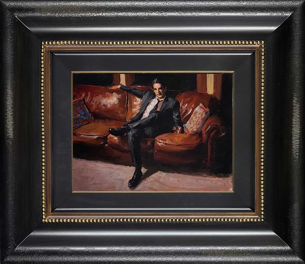 Whiskey on the Couch (Framed)