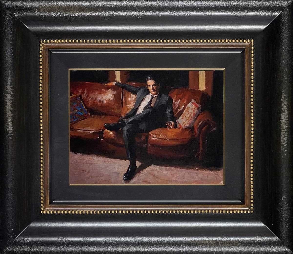 Whiskey on the Couch (Framed)