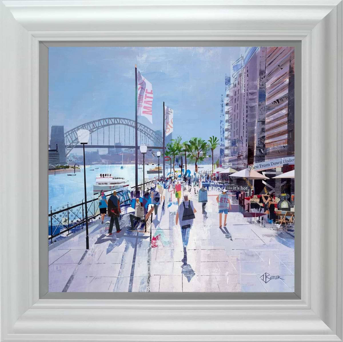 Harbour Crowd (Framed)