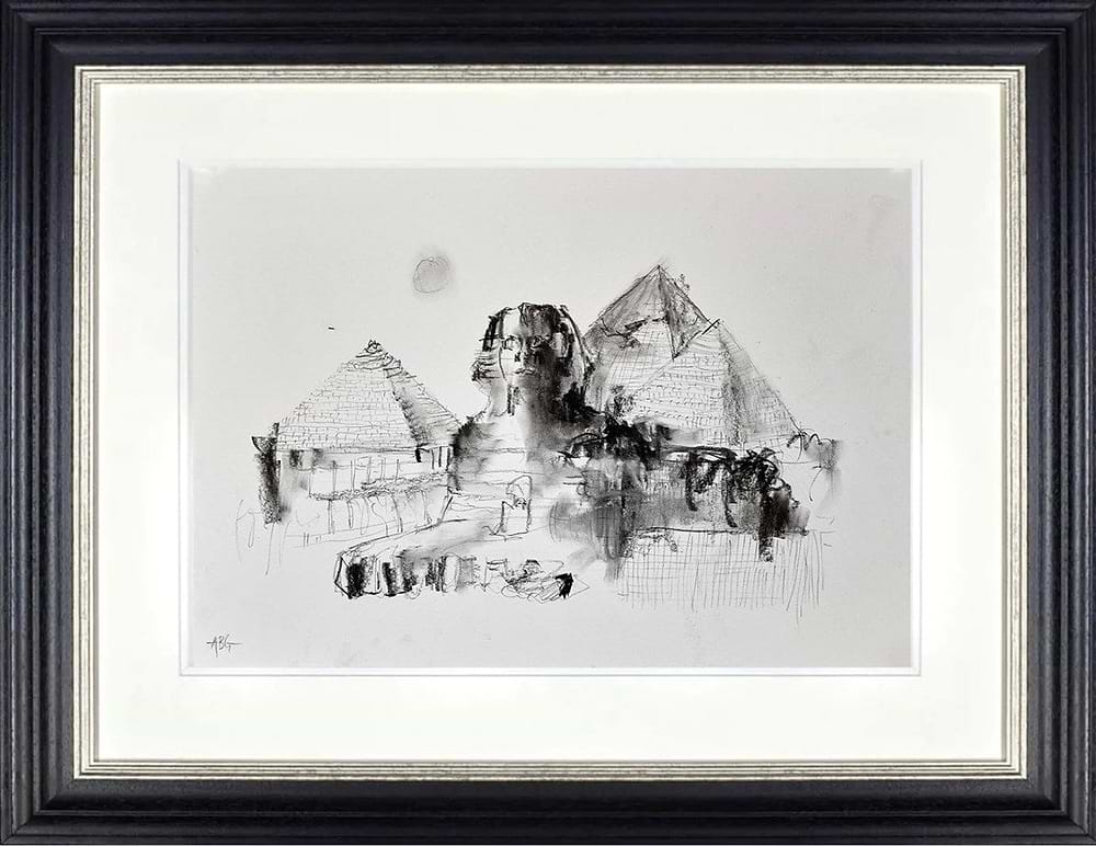 Egyptian Pyramids II (Sketch) (Framed)