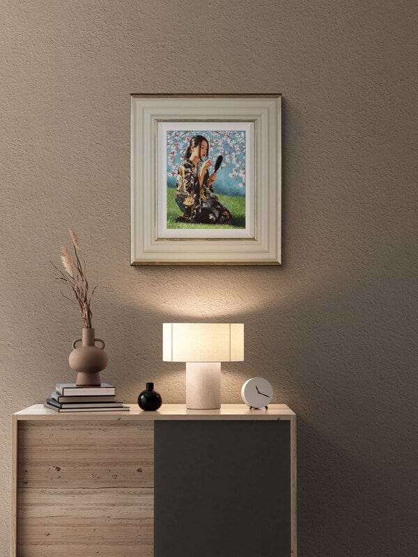 Geisha With White Flowers II (Roomset)