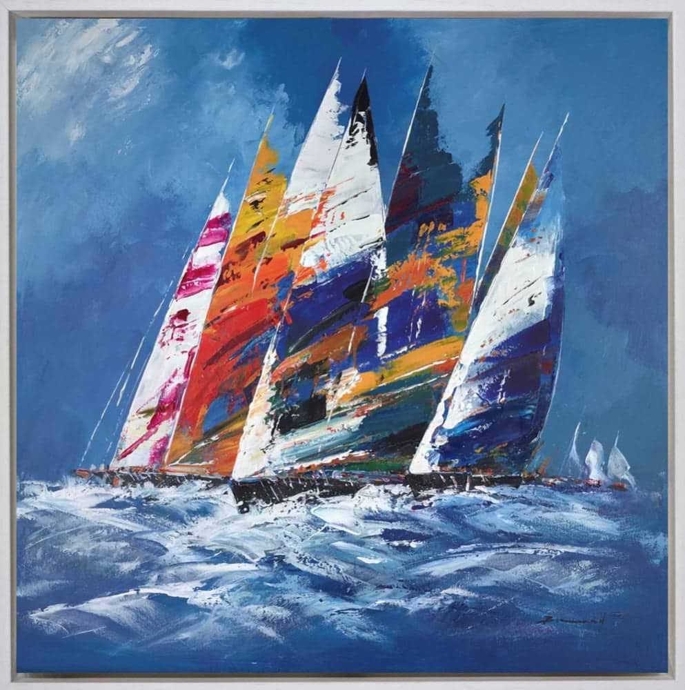 Sailing Ahead III (Framed)