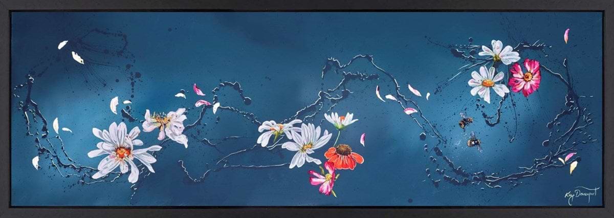 Bumbles in Flowers (Framed)