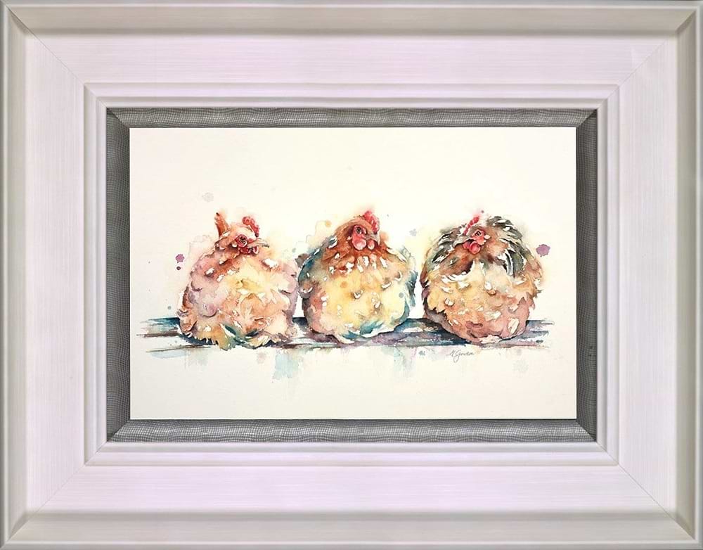 Roosting Ladies (Framed)