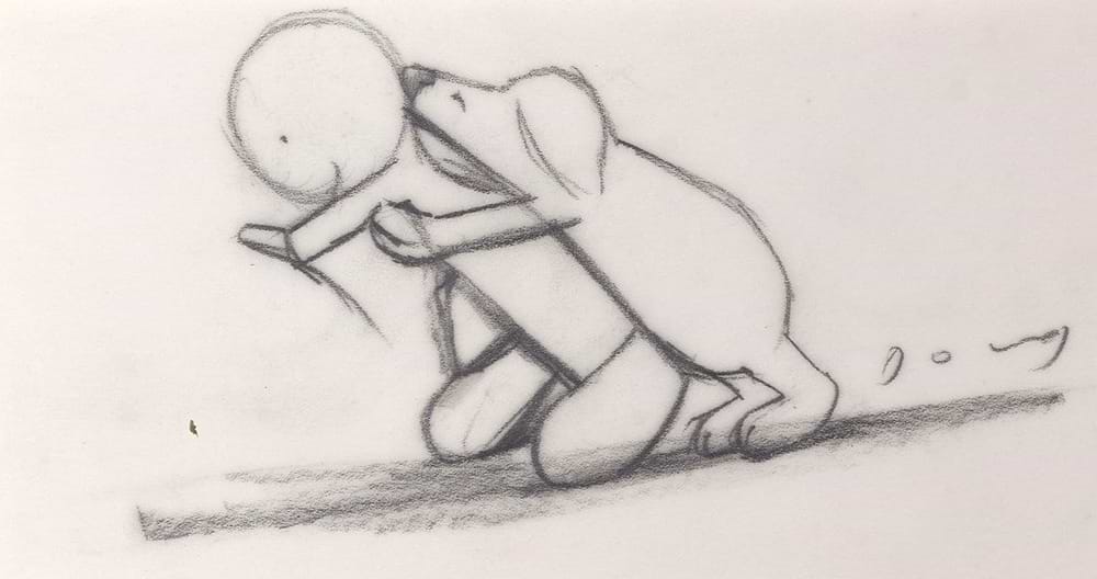 Friends in Need,Dog(sketch)