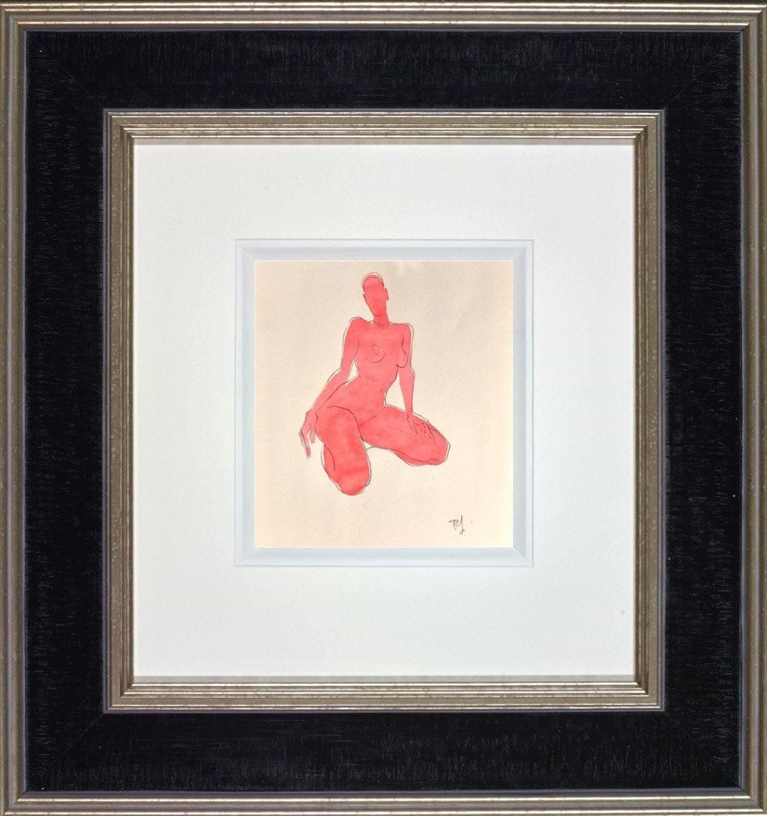 Red wash II (Framed)