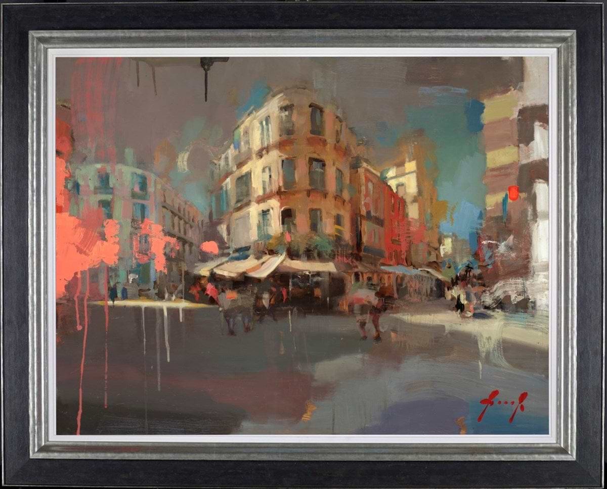 12 Horas en La Vida De La Plaza Del Carbon (Framed)