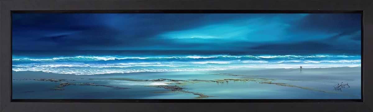Darkening Coast II (Framed)