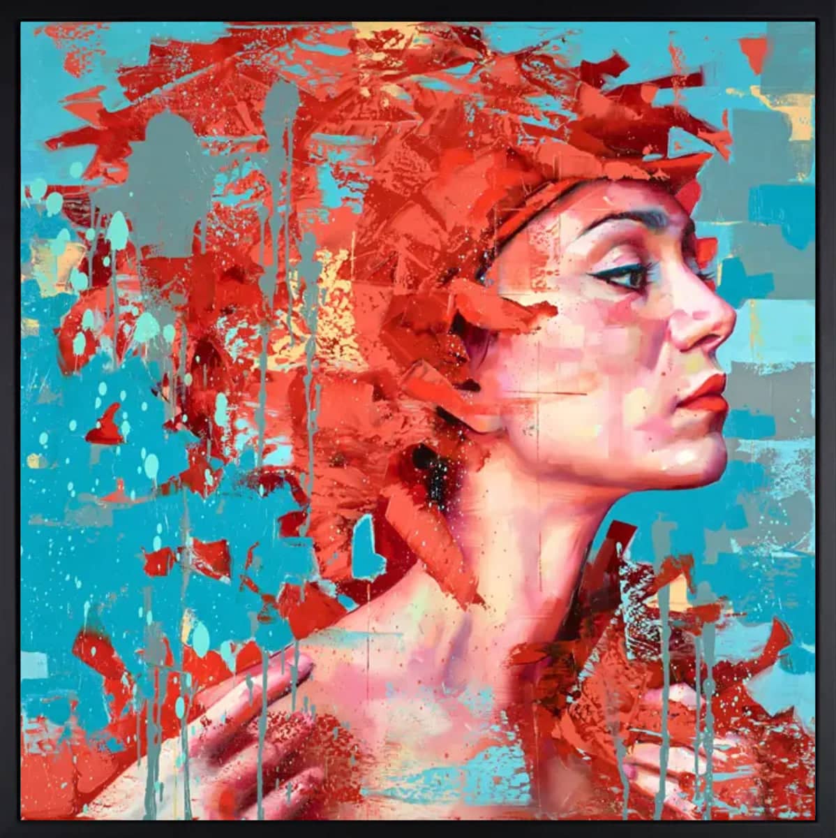 Dreamers (red series 75) (Framed)