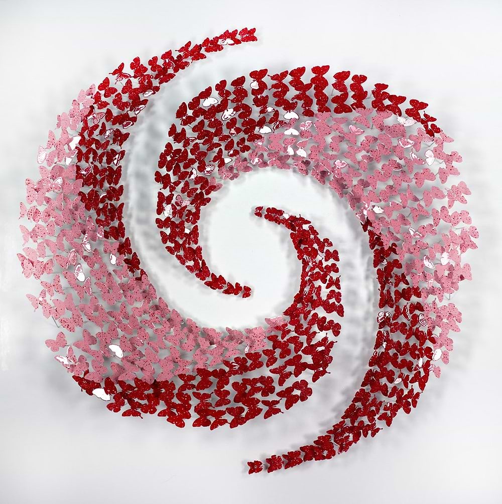 Pink and Red Spiral