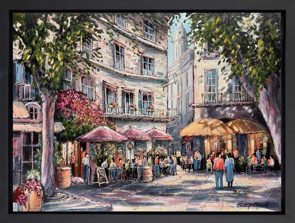 Cafe Walk, Paris (Framed)