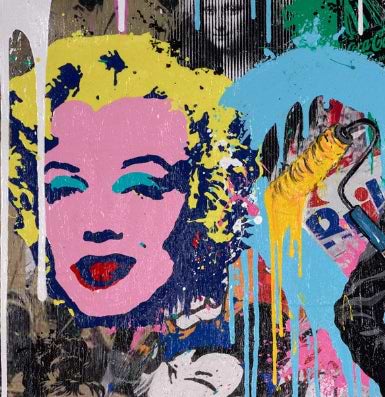 Go Hunt Your Dreams - Warhol (Detail1)