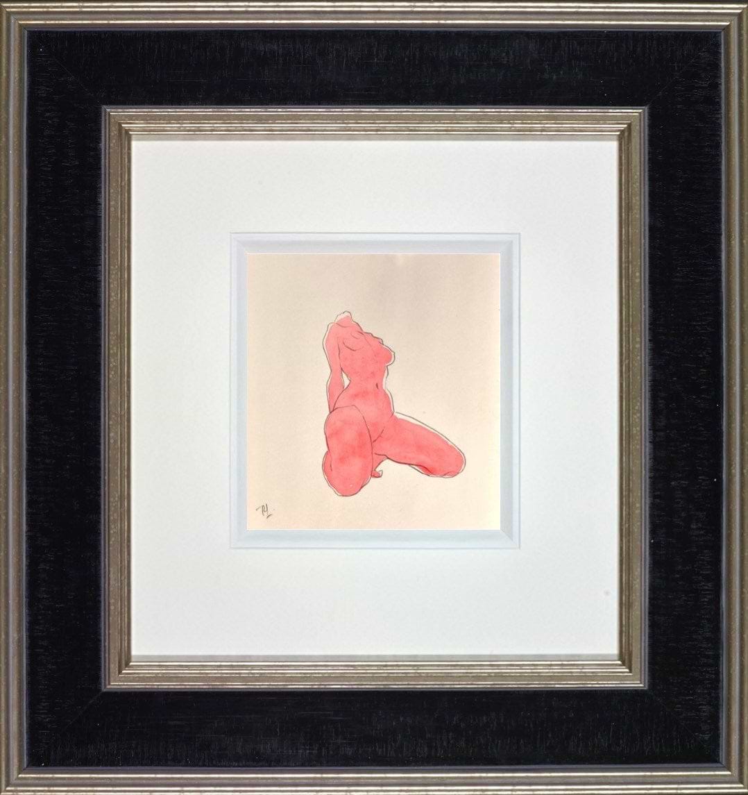 Red wash I (Framed)