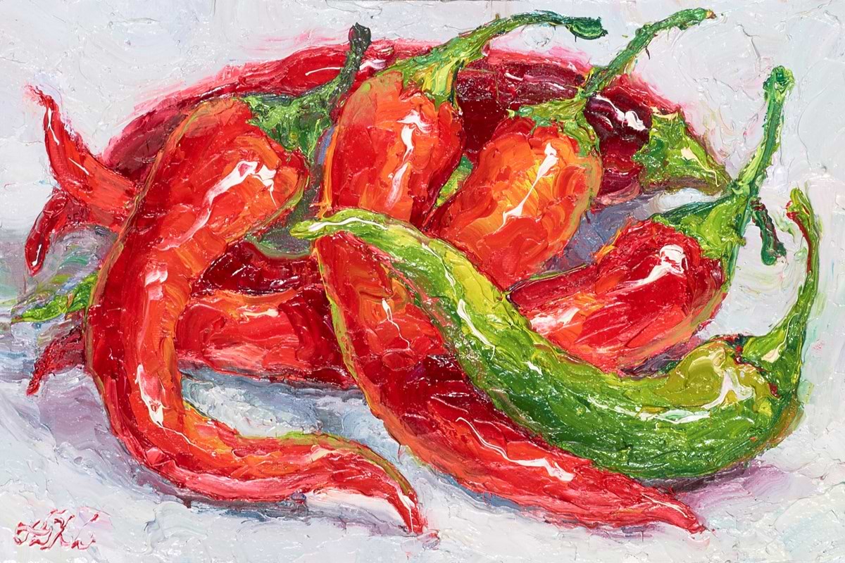 Red and Green Chillies