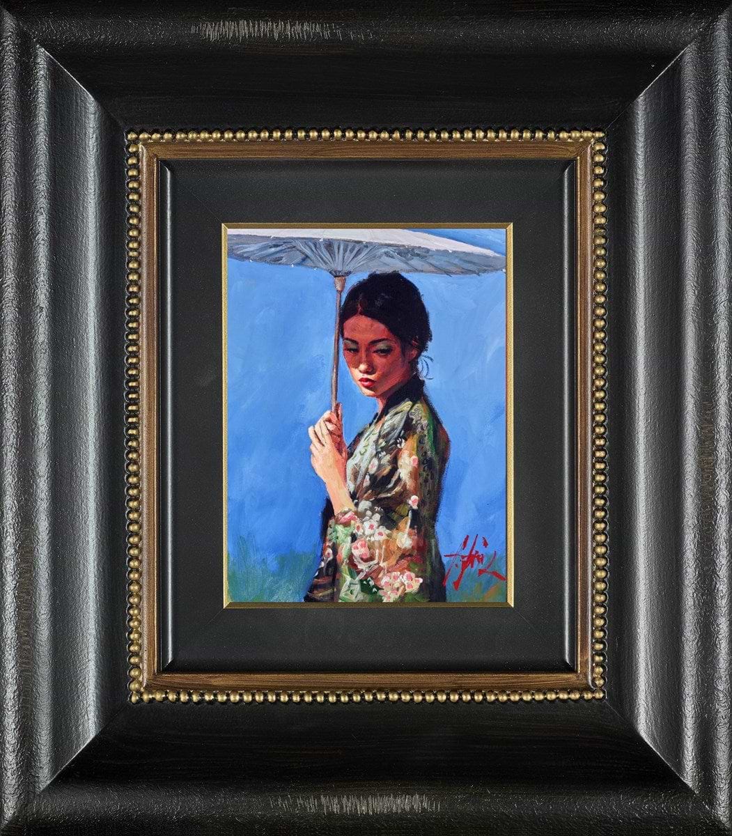 Geisha with Blue Sky (Framed)