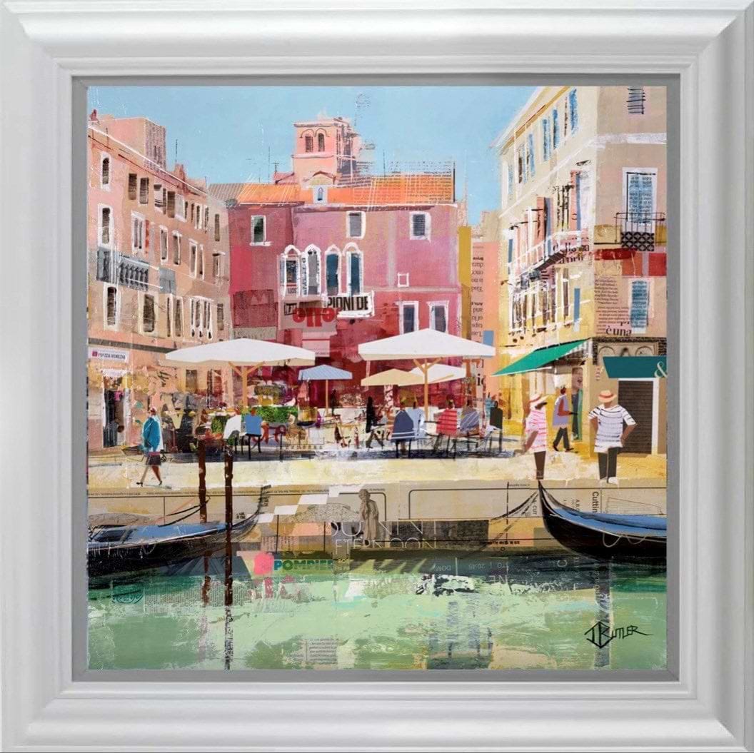 Piazza Sun, Venice (Framed)