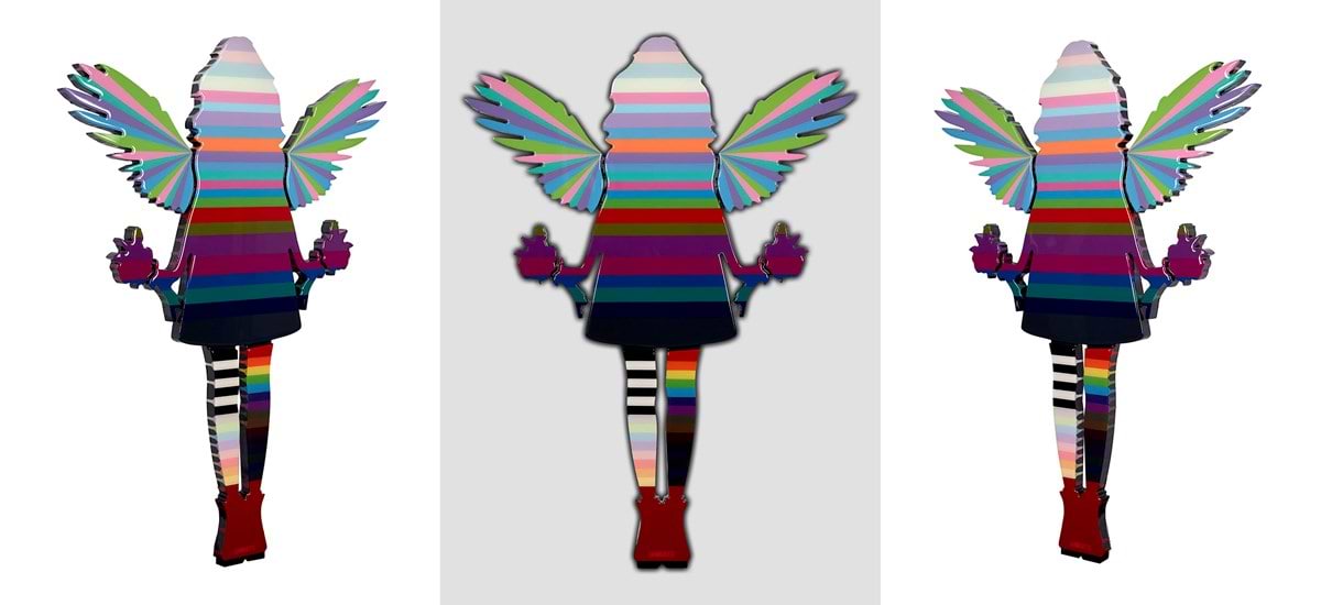 Angel Cake - Floral Striped