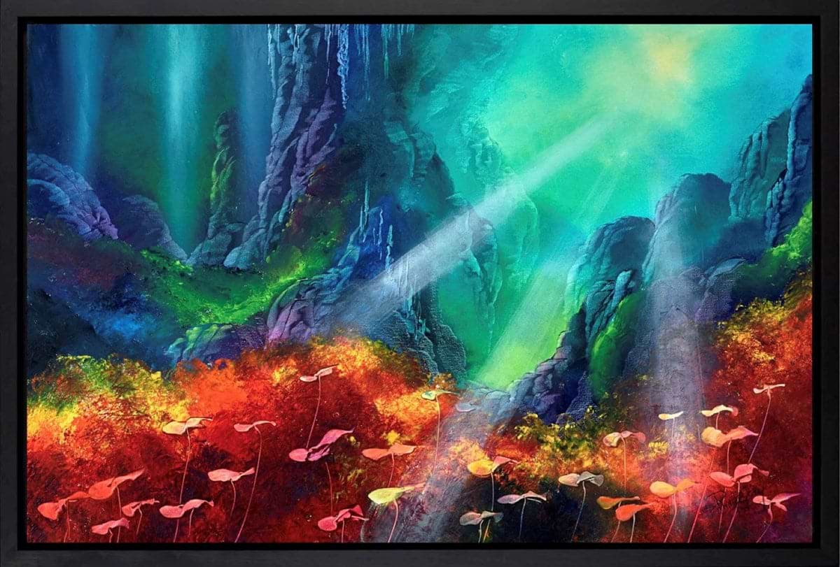 Underwater Sunbeams (Framed)