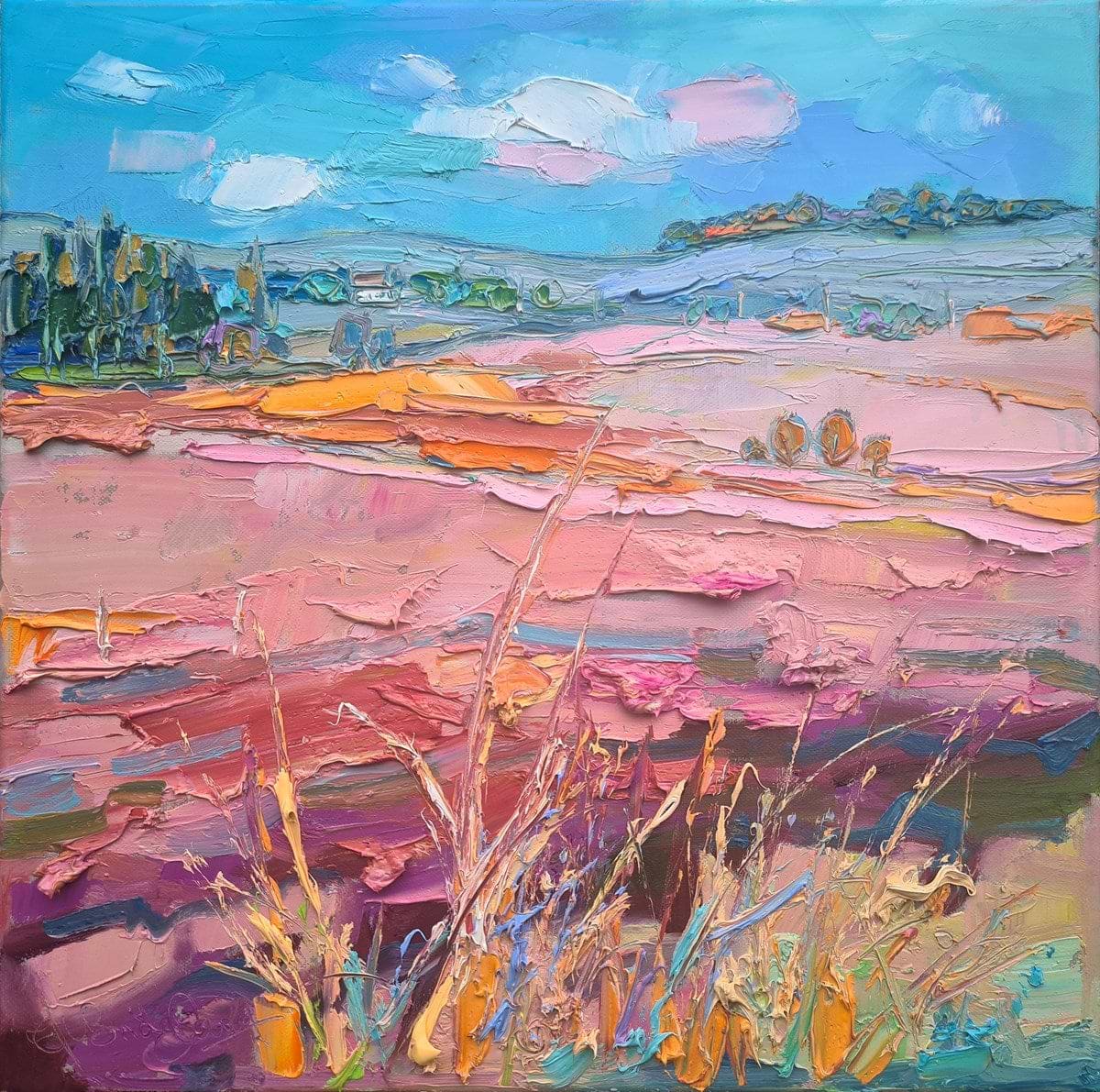 Distant Cottage Across Fife Fields