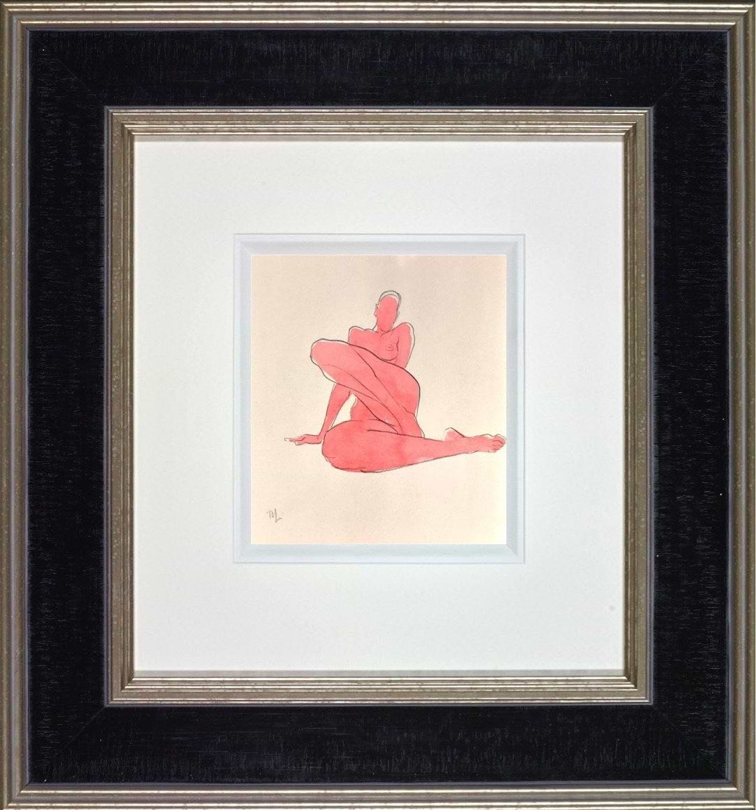Red wash III (Framed)