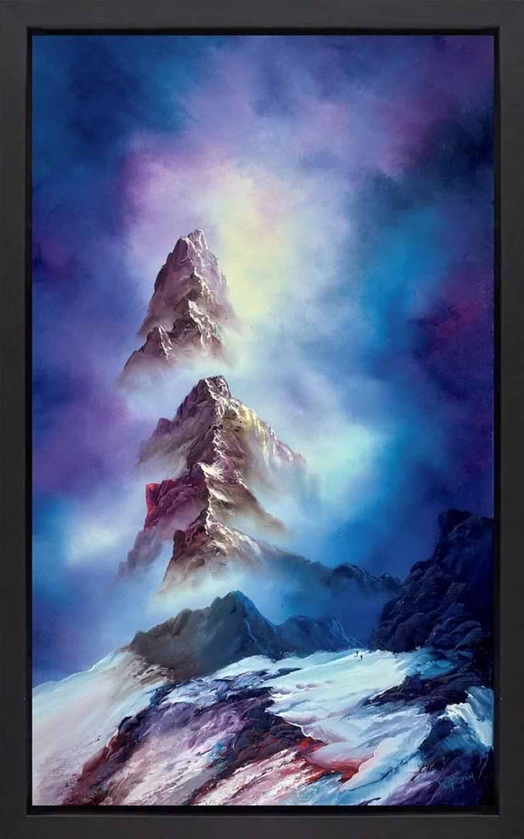 Purple Peaks II (Framed)