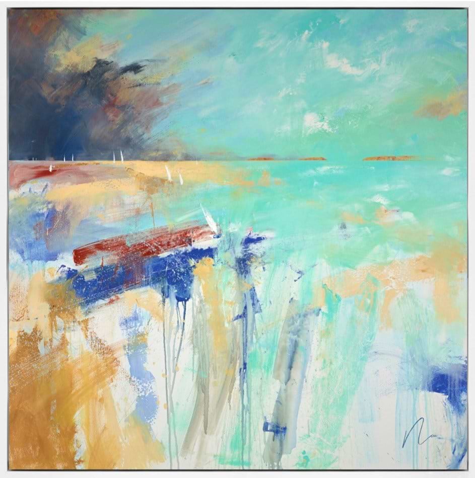 Sailing in the Bay II (Framed)