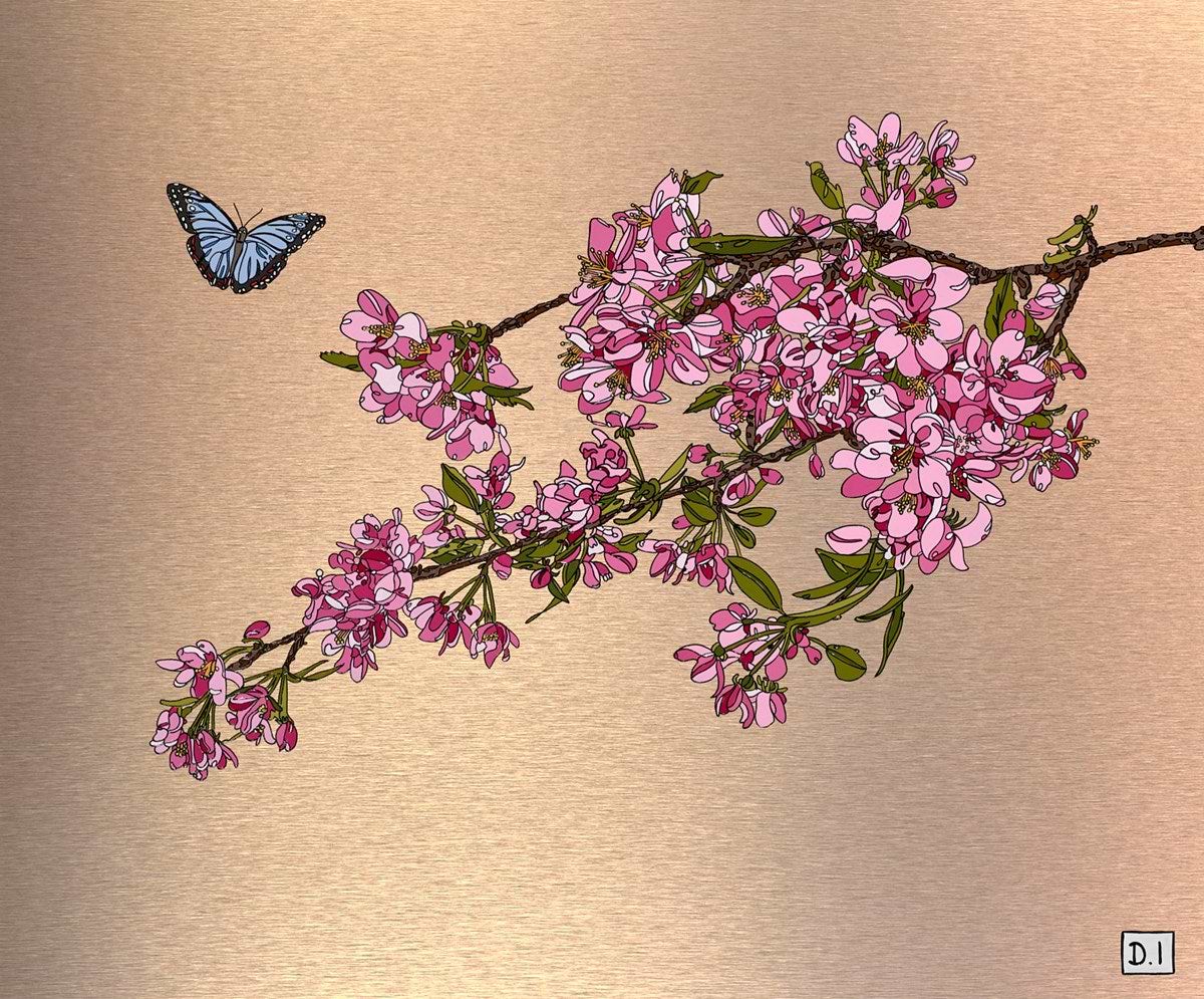 Cherry Blossom and Butterfly