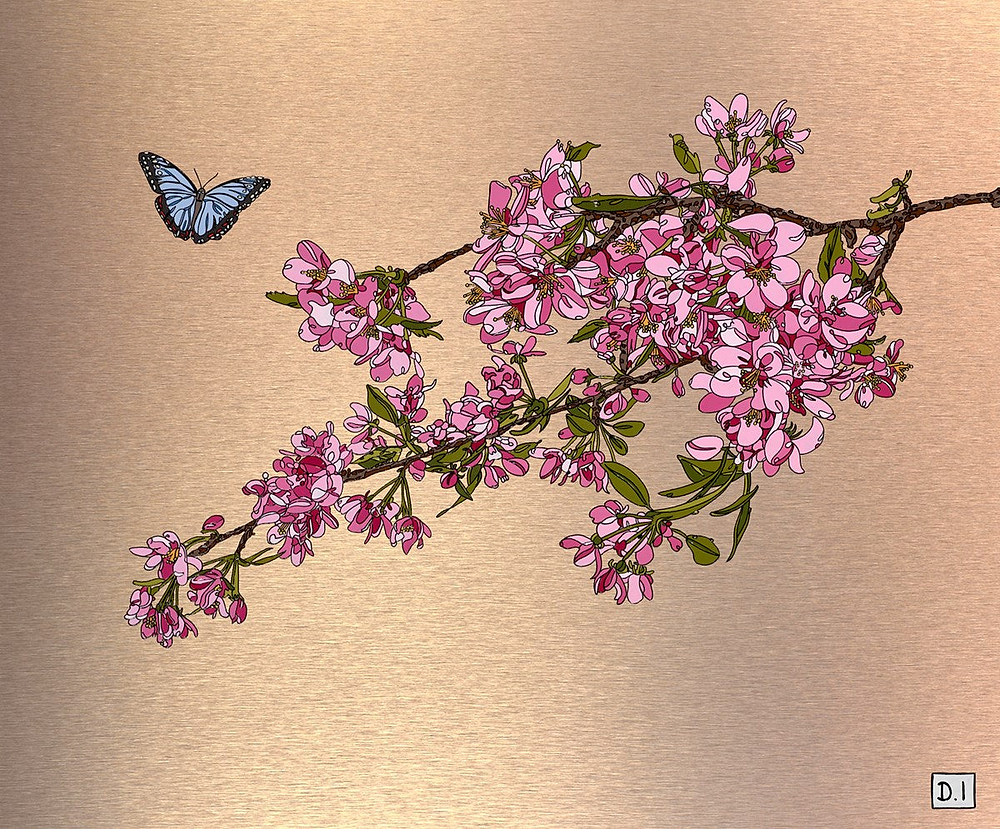 Cherry Blossom and Butterfly