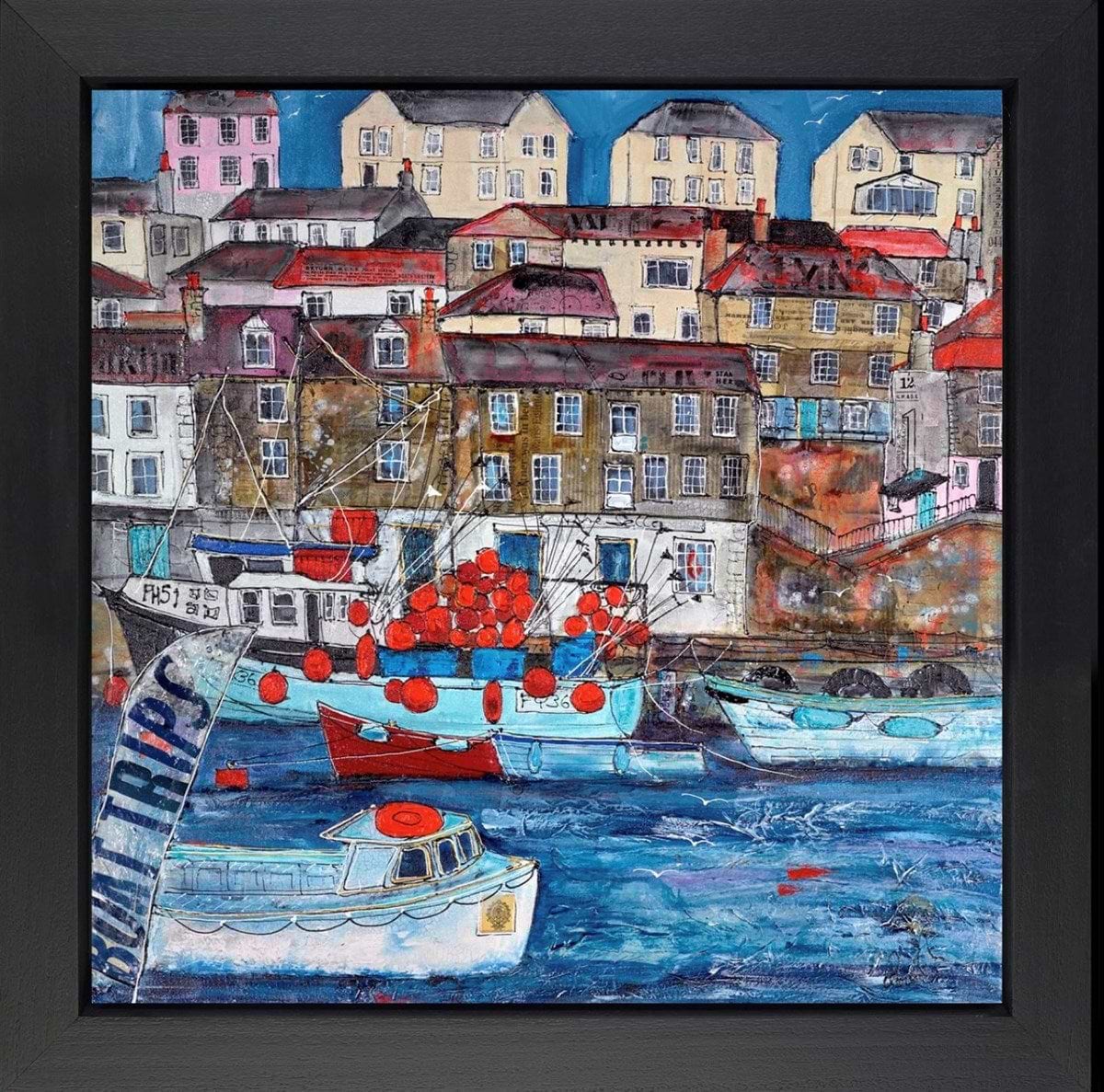 Boat Trips Mevagissey (Framed)