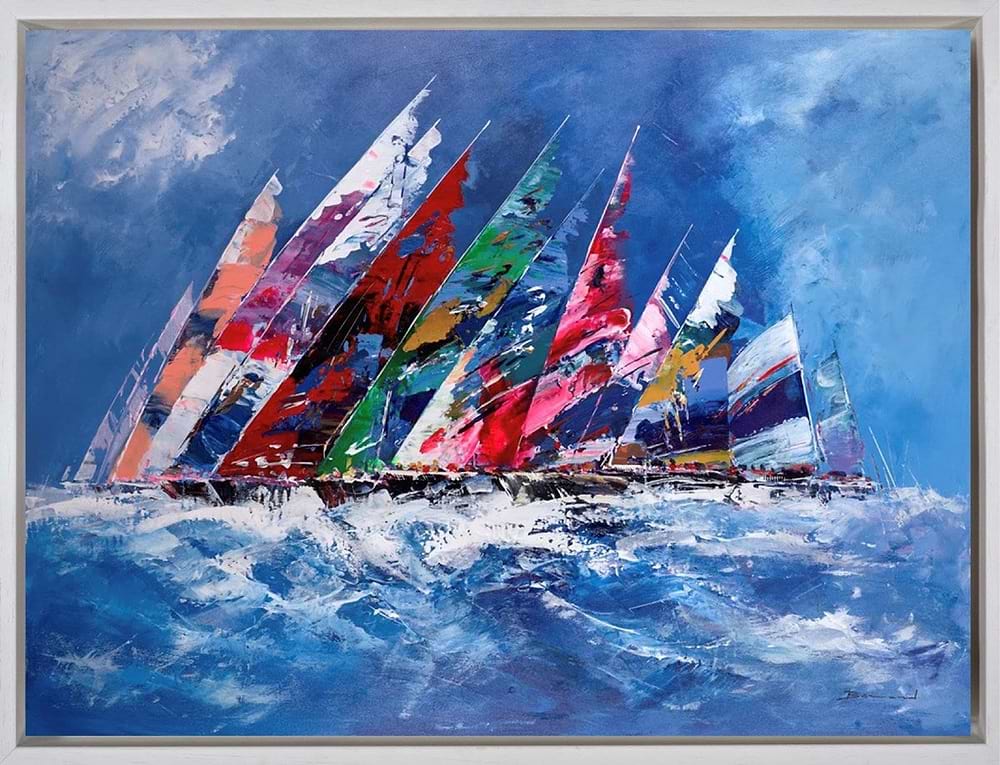 Sailing With Friends (Framed)