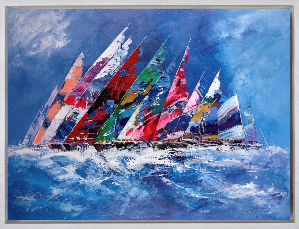 Sailing With Friends (Framed)