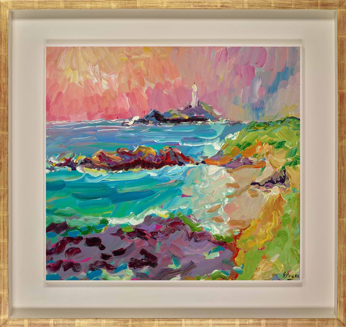 Godrevy Lighthouse (Framed)