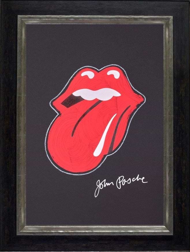 Rolling Stones Logo (Framed)