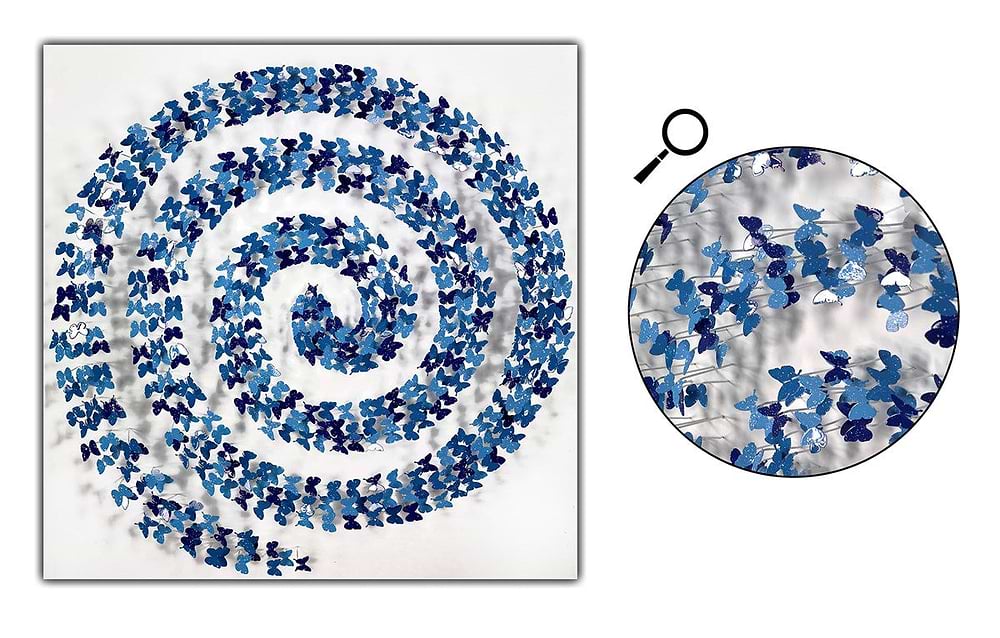 Butterflies Whirl (Blue)
