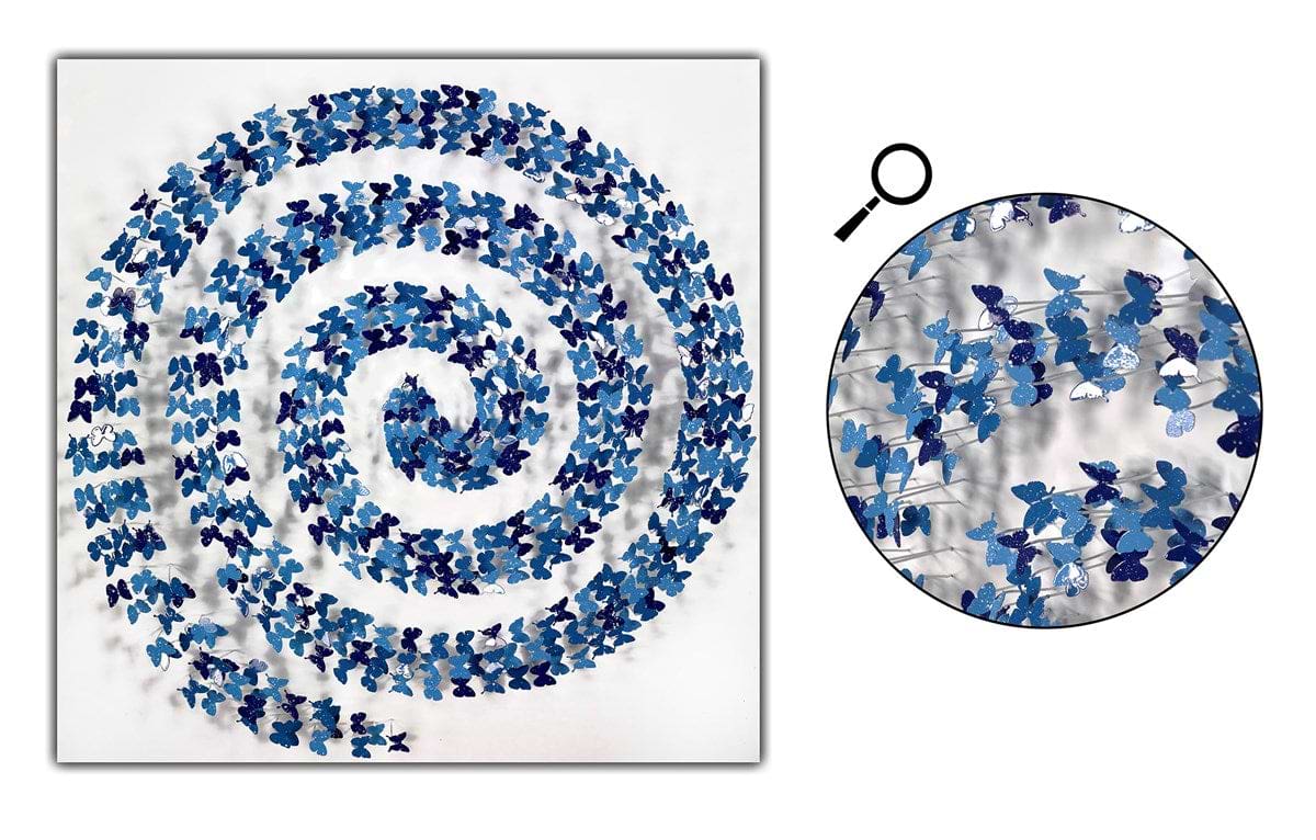 Butterflies Whirl (Blue)
