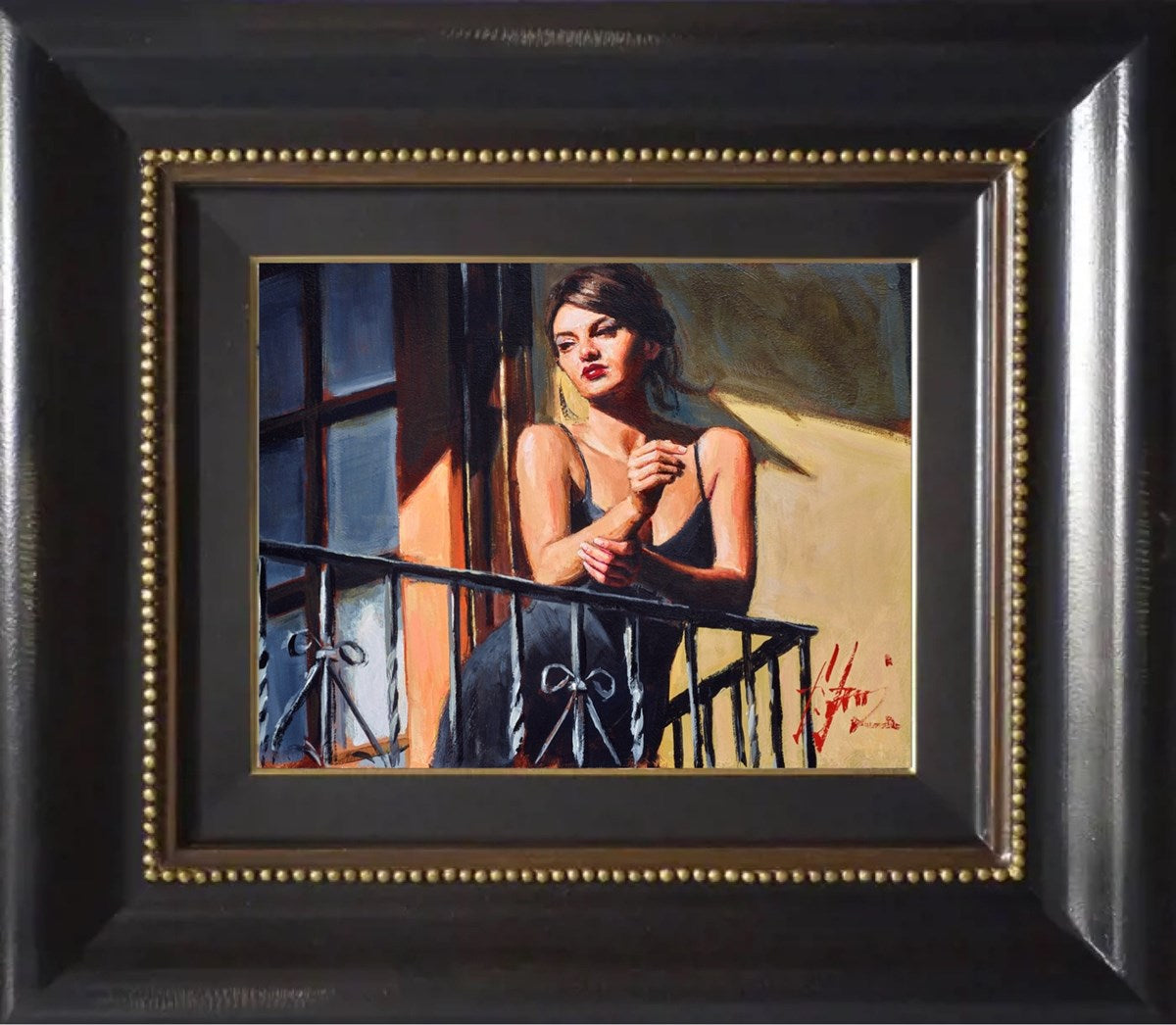 Saba on the balcony II (Framed)