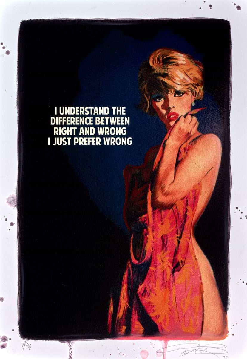 Right and Wrong ( dark blue)