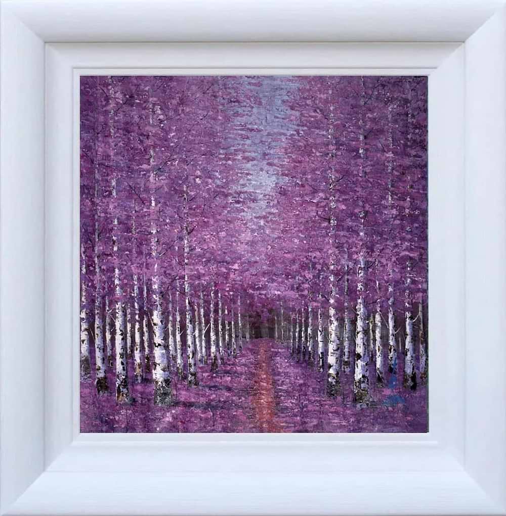 Purple World IV (Framed)